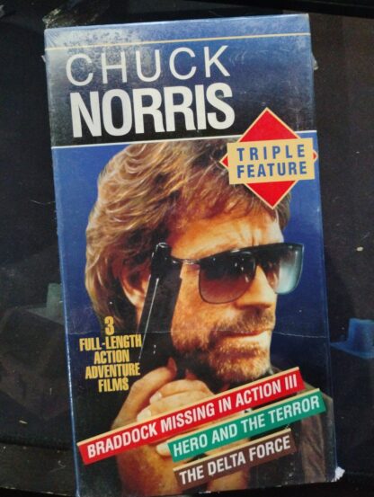 Chuck Norris Triple Feature VHS USED