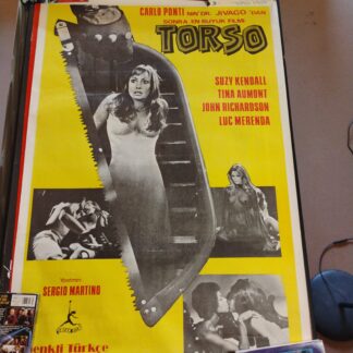 Torso Original Turkish Movie Poster Rolled