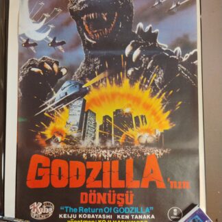Godzilla 84/85 Original Turkish Poster Rolled Rare
