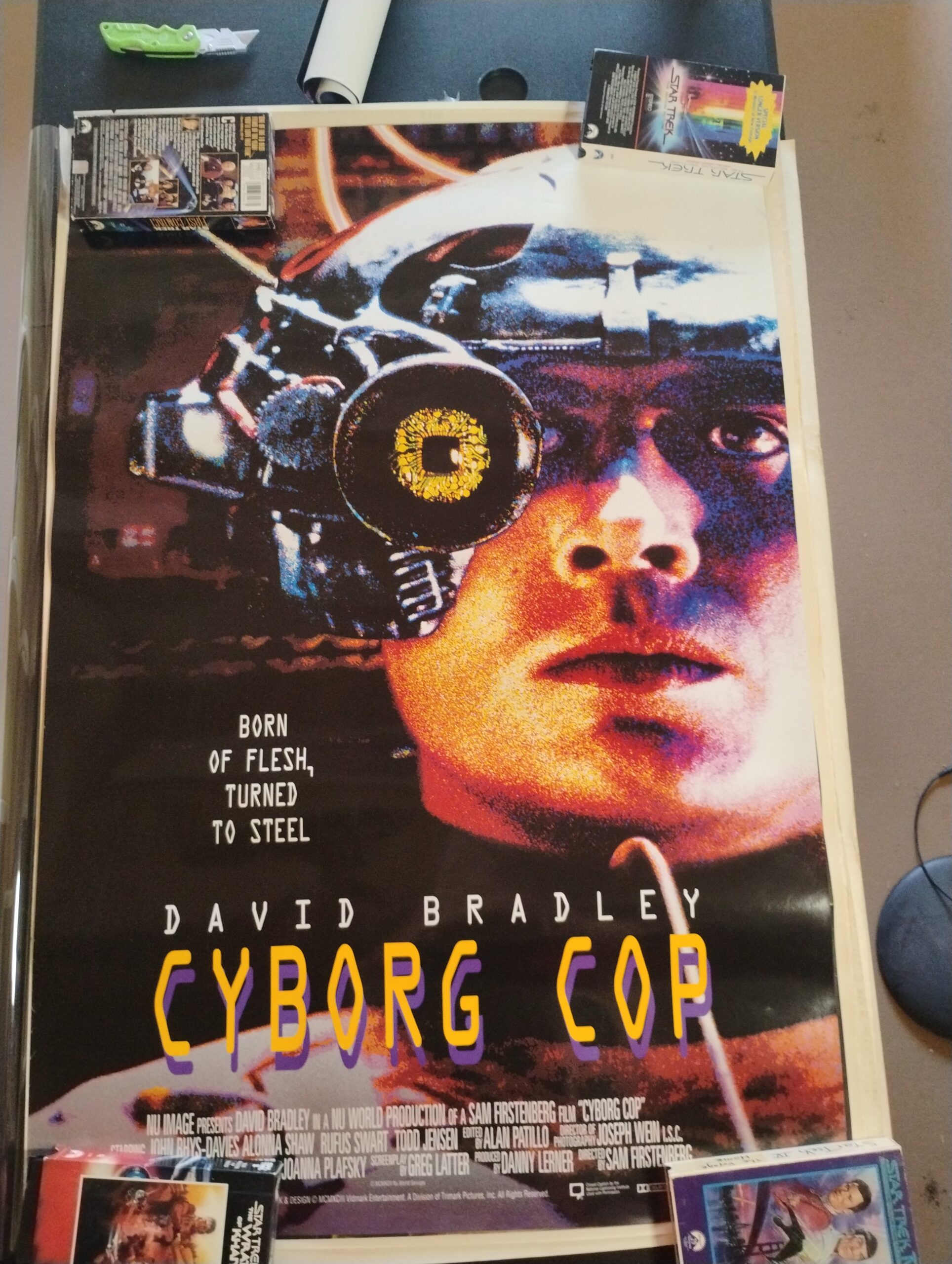 Cyborg Cop Original One Sheet Poster Vidmark