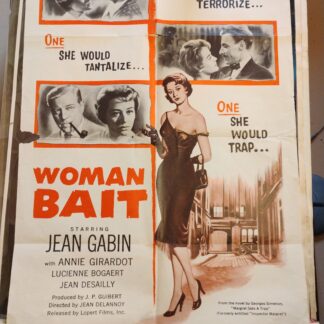Woman Bait 1958 Original US One Sheet Poster