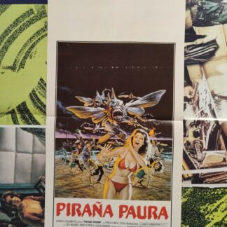 Piranha 2 The Spawning 1981 James Cameron Original Italian Locandino Poster