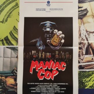 Maniac Cop Original Italian Locandino Poster