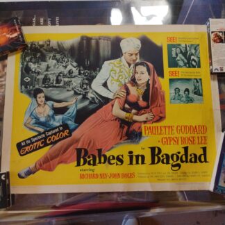 Babes in Bagdad Original Half Sheet Poster 1952