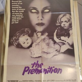 The Premonition 1975 Original One Sheet Rare Folded