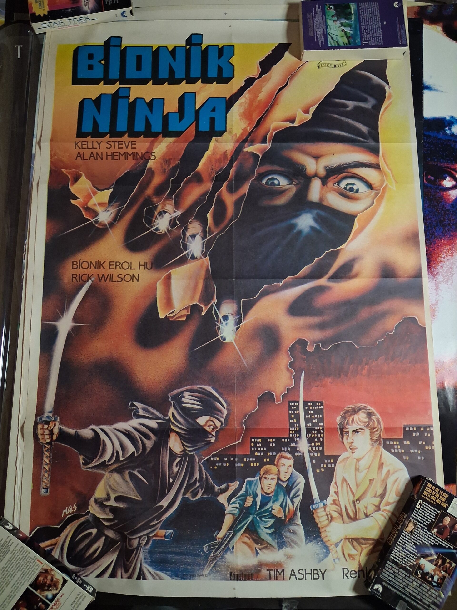 Bionic Ninja 1985 Original Turkish Poster