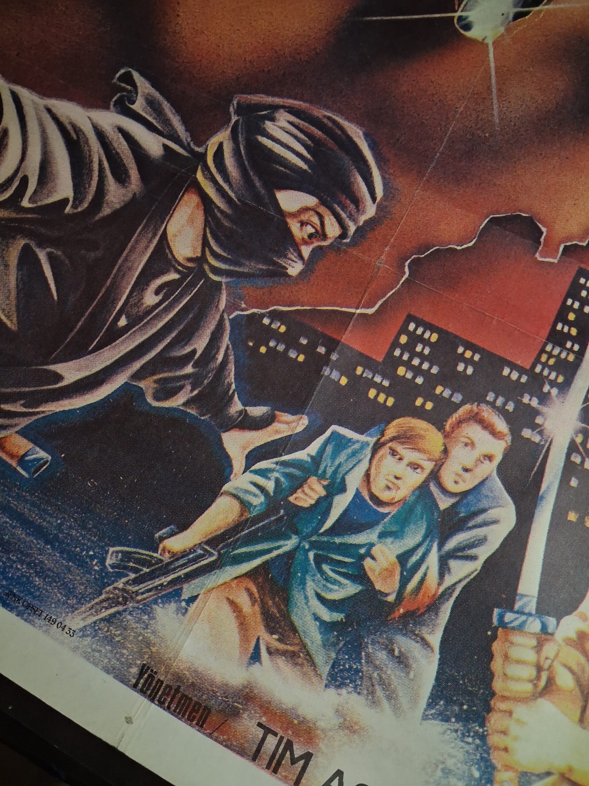Bionic Ninja 1985 Original Turkish Poster - Image 2