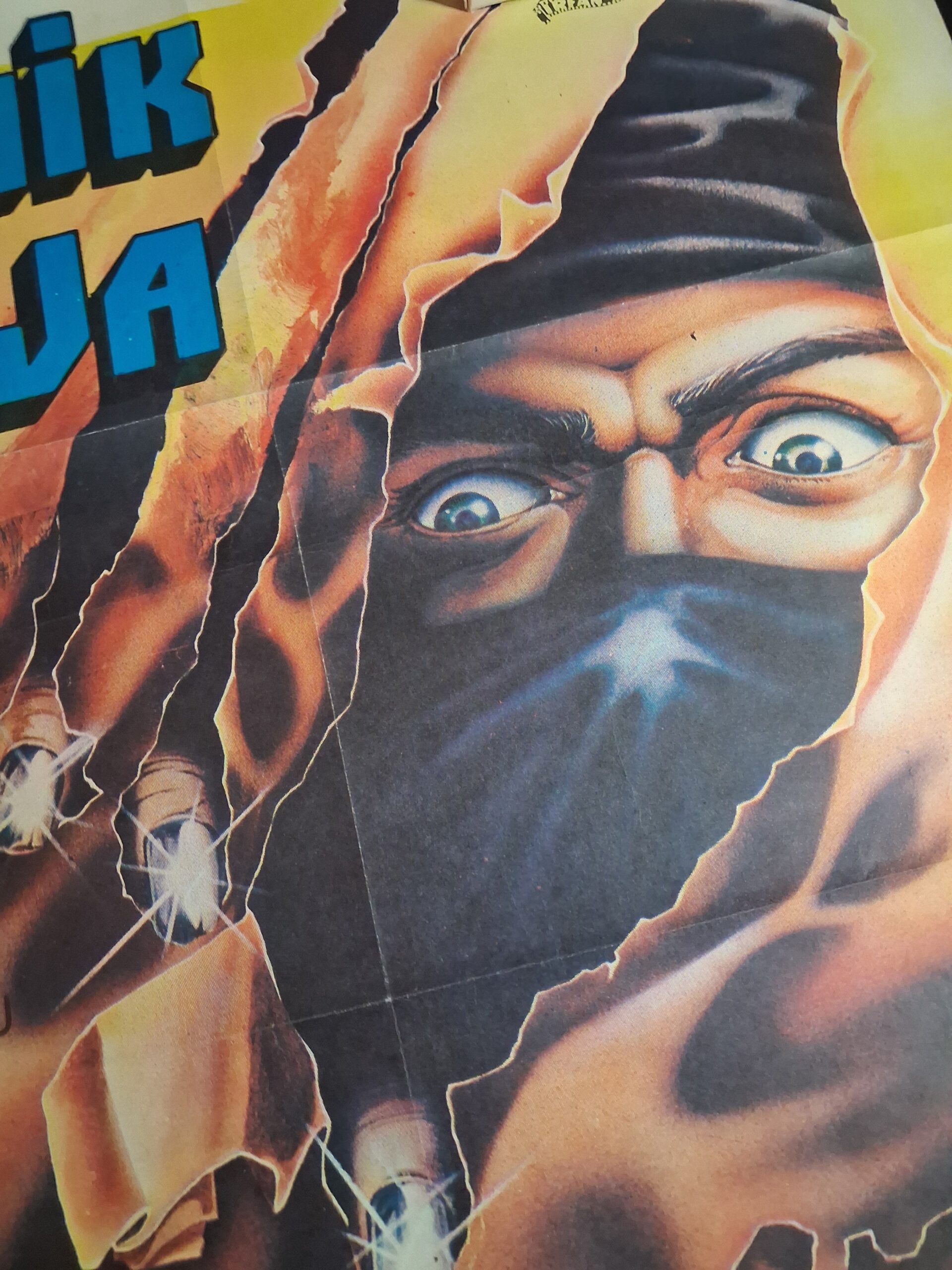 Bionic Ninja 1985 Original Turkish Poster - Image 3