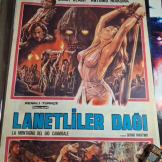 Mountain of the Cannibal God Original Turkish Poster Rolled