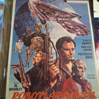 War of the Robots 1978 Original Turkish Poster Star Wars Rare