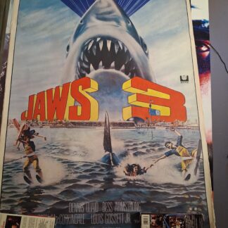 Jaws 3 1983 Original Turkish Poster